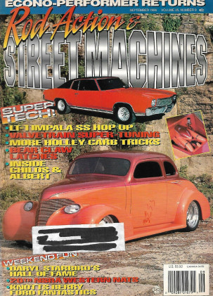 ROD ACTION & STREET MACHINES 1996 SEPT - LT-1 IMPALA SS, VALVE TRAIN, HOLLEYS*